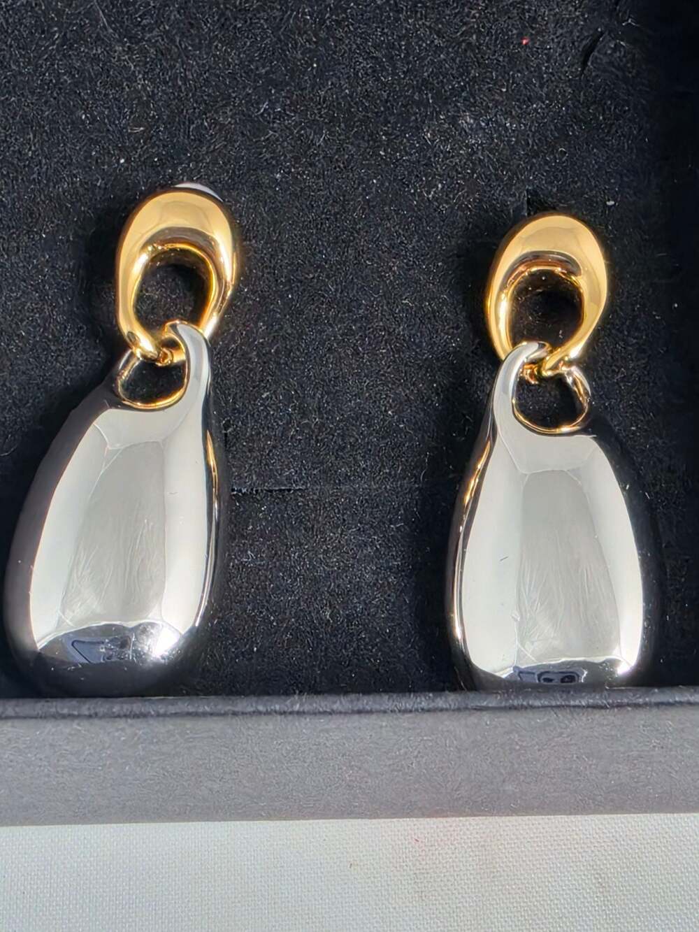 Luv Aj Two-Tone Mixed Metal Drop Earrings